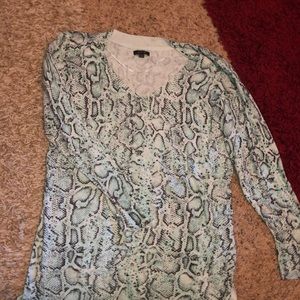 Apt. 9 snakeskin print sweater